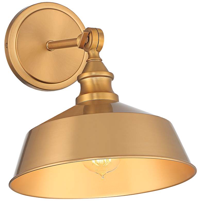 Image 1 Savoy House Abernathy 10" High Natural Brass Wall Sconce