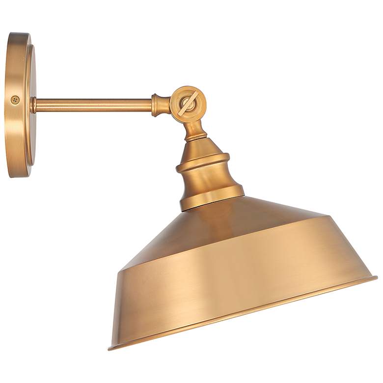 Image 6 Savoy House Abernathy 10" High Natural Brass Wall Sconce more views