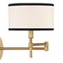 2_Savoy House Abrego Natural Brass Swing Arm Wall Lamp more views
