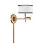 3_Savoy House Abrego Natural Brass Swing Arm Wall Lamp more views
