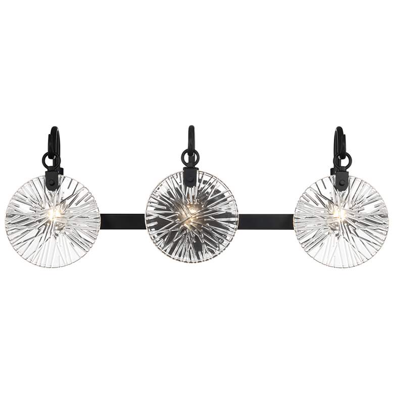 Image 1 Savoy House Addison 24" Wide Matte Black 3-Light Bath Light