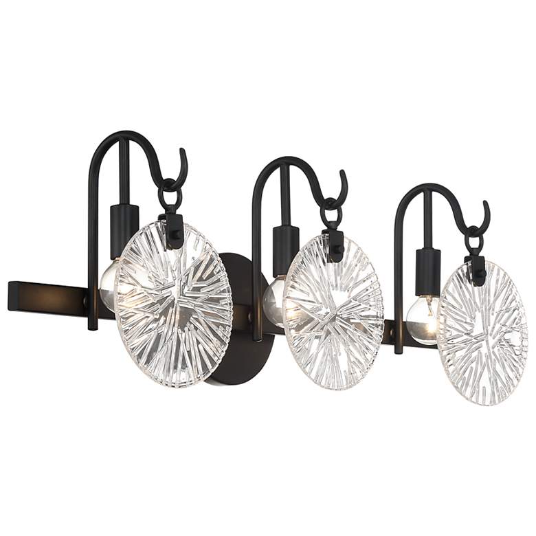 Image 4 Savoy House Addison 24" Wide Matte Black 3-Light Bath Light more views