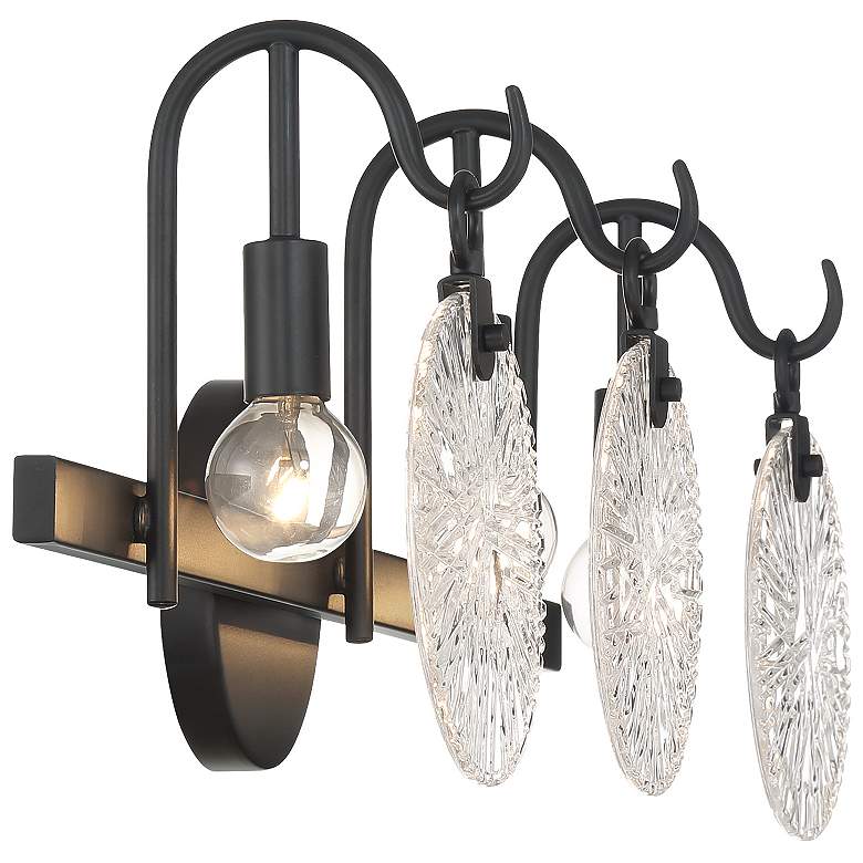 Image 5 Savoy House Addison 24" Wide Matte Black 3-Light Bath Light more views