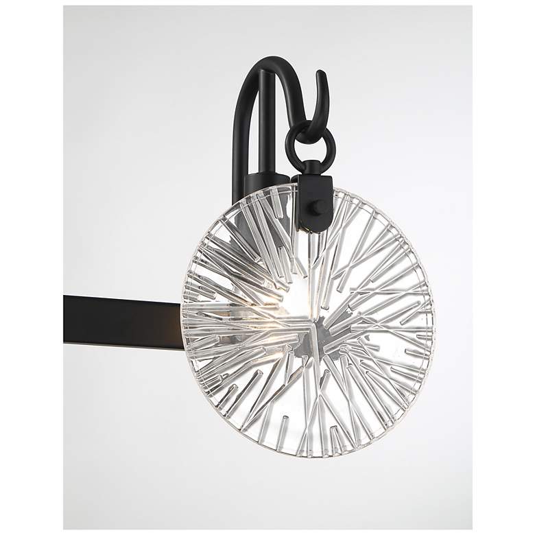 Image 6 Savoy House Addison 24" Wide Matte Black 3-Light Bath Light more views