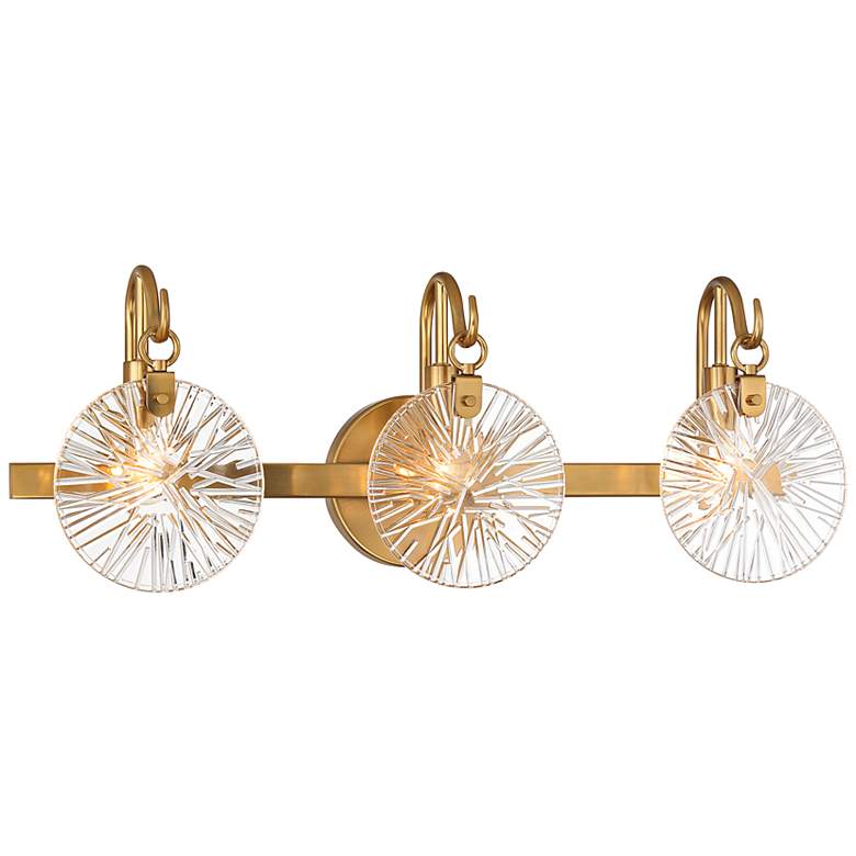 Image 6 Savoy House Addison 24" Wide Warm Brass 3-Light Bath Light more views