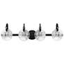 3_Savoy House Addison 32" Wide Matte Black 4-Light Bath Light more views