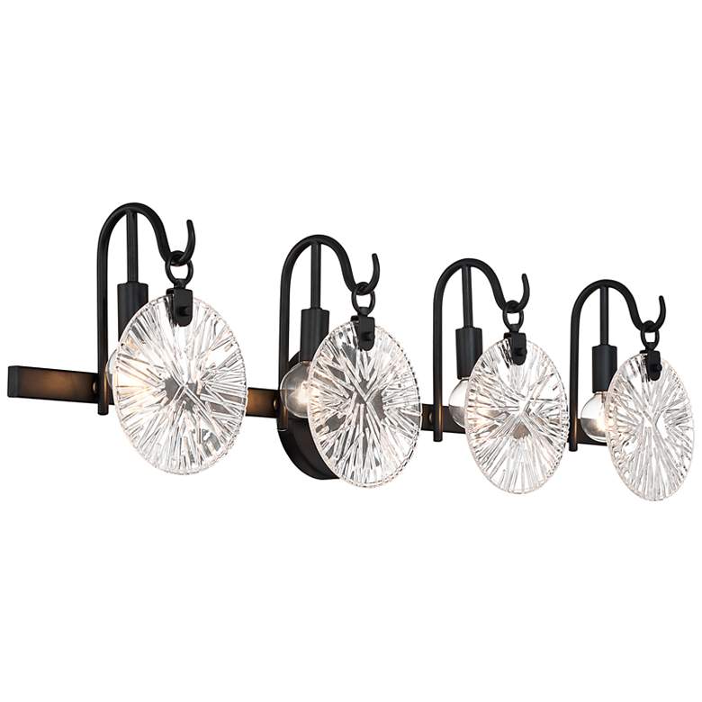 Image 5 Savoy House Addison 32" Wide Matte Black 4-Light Bath Light more views