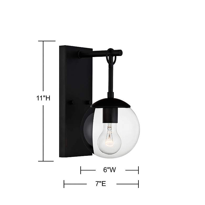 Image 7 Savoy House Alameda 11" High Matte Black Outdoor Wall Light more views