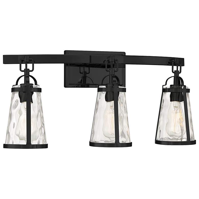 Image 3 Savoy House Albany 24" Wide 3-Light Black Bath Light more views