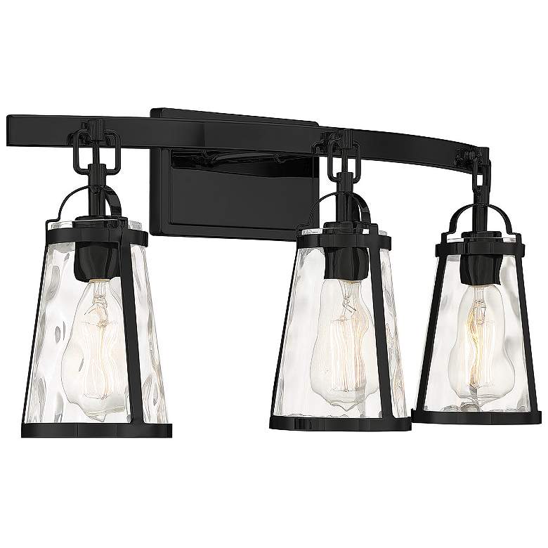 Image 4 Savoy House Albany 24" Wide 3-Light Black Bath Light more views