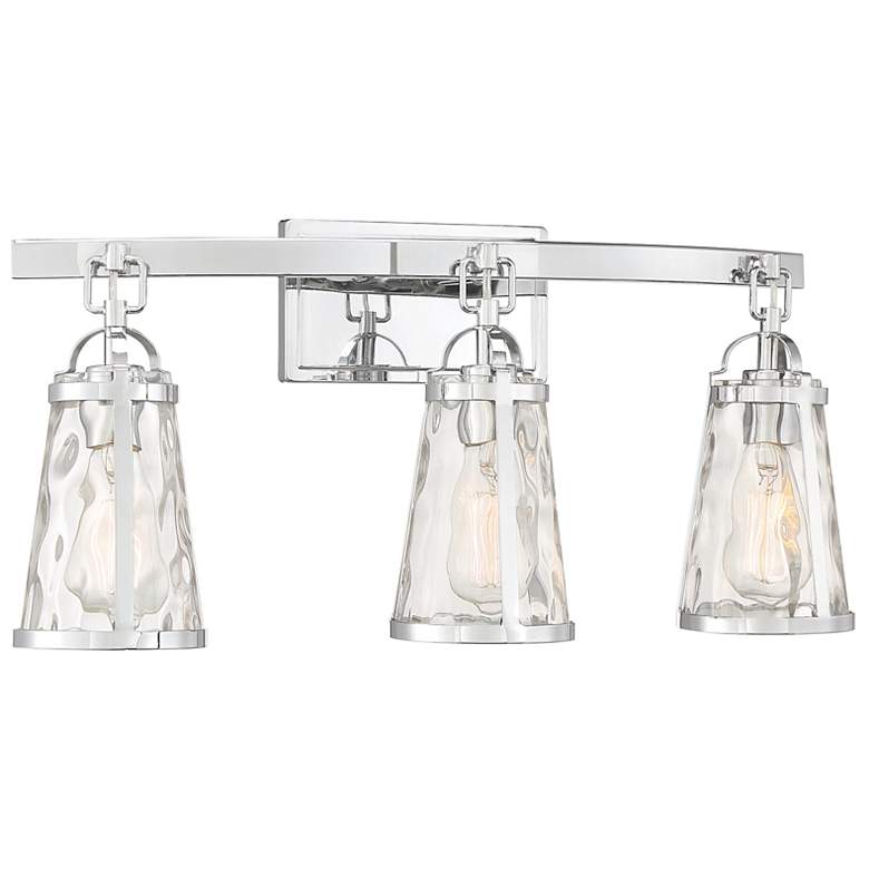 Image 3 Savoy House Albany 24" Wide 3-Light Polished Chrome Bath Light more views