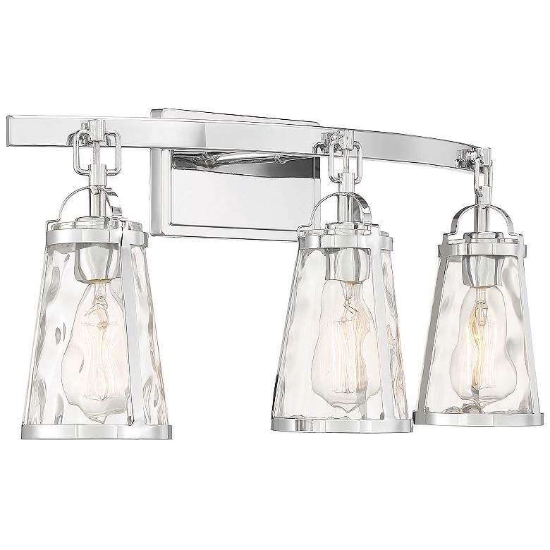 Image 4 Savoy House Albany 24" Wide 3-Light Polished Chrome Bath Light more views