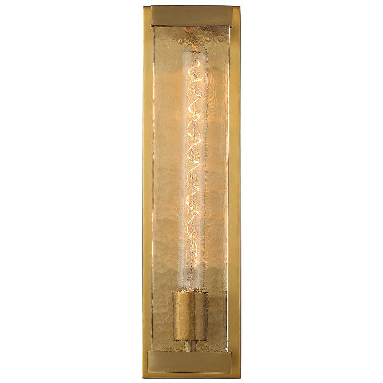 Image 3 Savoy House Alberta 17.5" High Warm Brass 1-Light Wall Sconce more views
