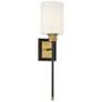 1_Savoy House Alvara 22 1/2"H Matte Black Brass Wall Sconce