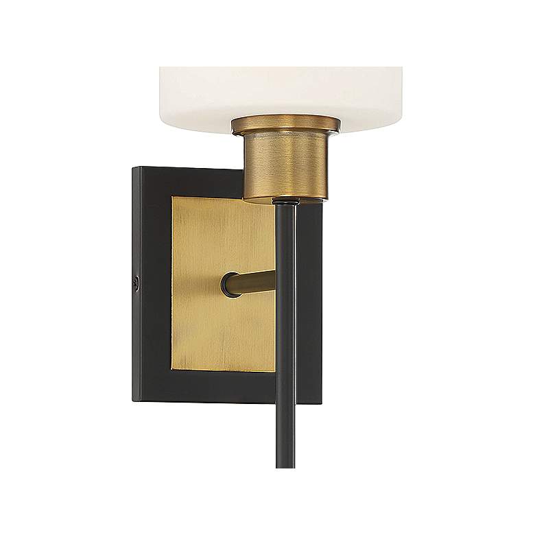 Image 2 Savoy House Alvara 22 1/2"H Matte Black Brass Wall Sconce more views