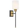 4_Savoy House Alvara 22 1/2"H Matte Black Brass Wall Sconce more views