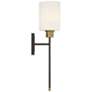 5_Savoy House Alvara 22 1/2"H Matte Black Brass Wall Sconce more views