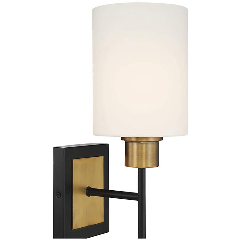 Image 6 Savoy House Alvara 22 1/2"H Matte Black Brass Wall Sconce more views