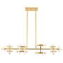 Thumbnail3 of Savoy House Amani 10" Wide Gold 14-Light Linear Chandelier more views