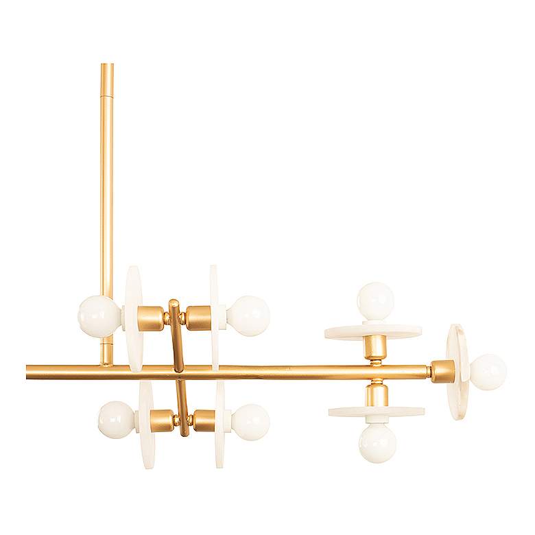 Image 4 Savoy House Amani 10" Wide Gold 14-Light Linear Chandelier more views