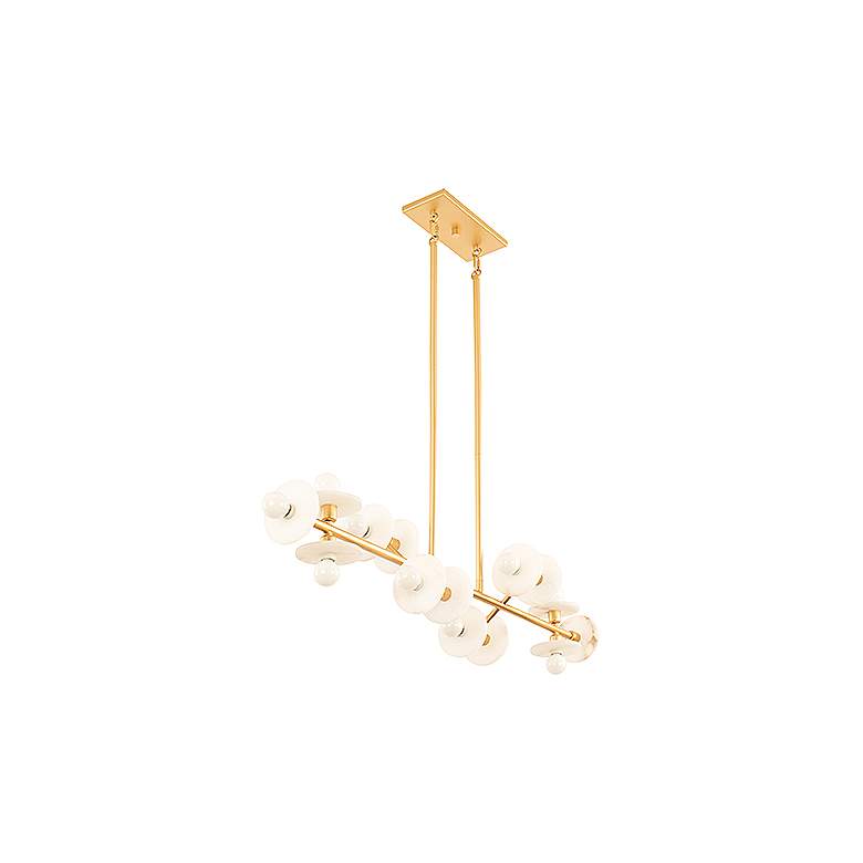 Image 5 Savoy House Amani 10" Wide Gold 14-Light Linear Chandelier more views