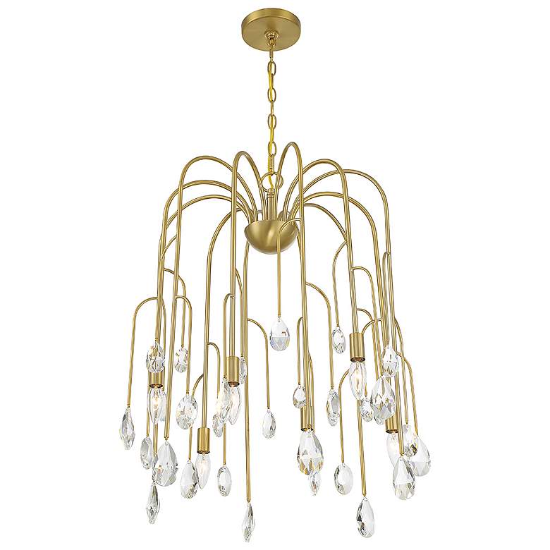 Image 4 Savoy House Anholt 22.75" Wide Noble Brass 6-Light Chandelier more views