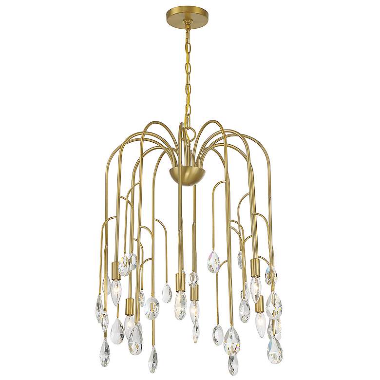 Image 5 Savoy House Anholt 22.75" Wide Noble Brass 6-Light Chandelier more views