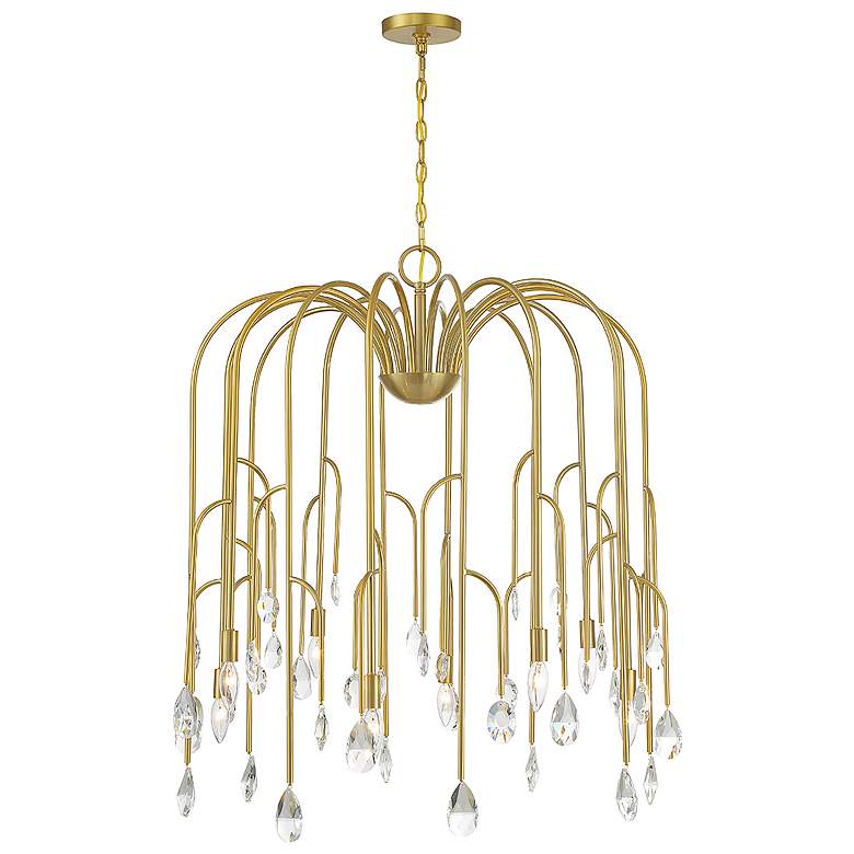 Image 1 Savoy House Anholt 32" Wide Noble Brass 8-Light Chandelier