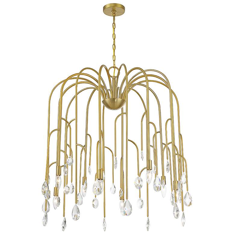 Image 3 Savoy House Anholt 32" Wide Noble Brass 8-Light Chandelier more views