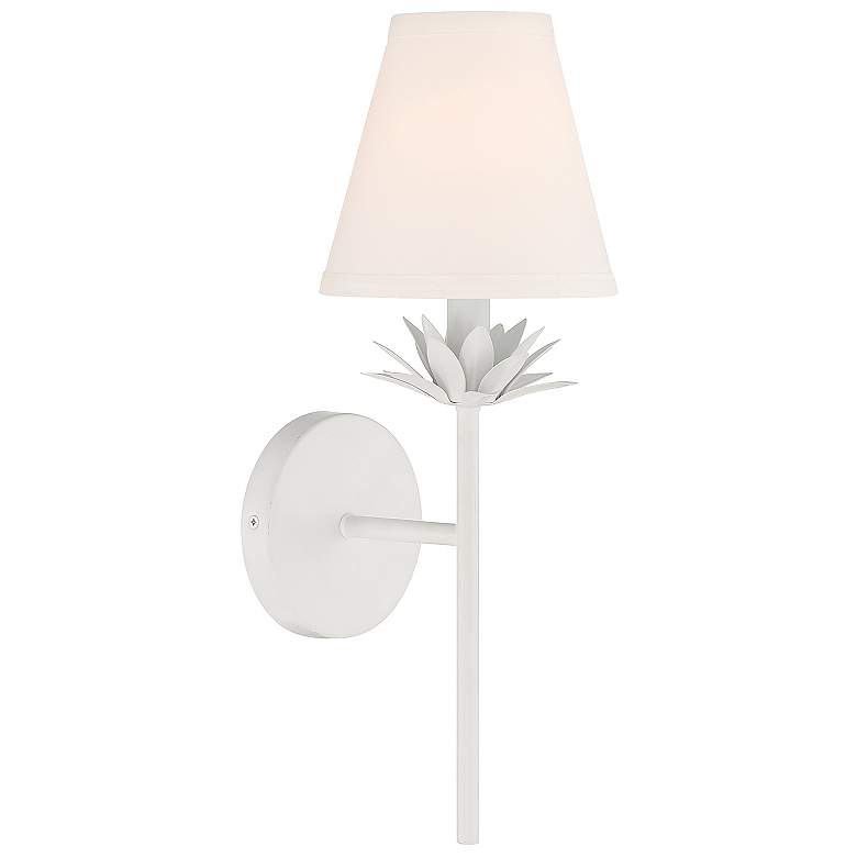 Image 1 Savoy House Arbroath 17" High White Wall Sconce