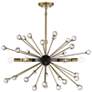 1_Savoy House Ariel 25"W Como Black 6-Light Sputnik Pendant
