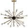 Savoy House Ariel 25"W Como Black 6-Light Sputnik Pendant