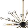 2_Savoy House Ariel 25"W Como Black 6-Light Sputnik Pendant more views