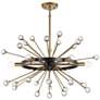 3_Savoy House Ariel 25"W Como Black 6-Light Sputnik Pendant more views