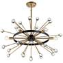 4_Savoy House Ariel 25"W Como Black 6-Light Sputnik Pendant more views