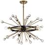 5_Savoy House Ariel 25"W Como Black 6-Light Sputnik Pendant more views