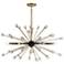 Savoy House Ariel 37"W Como Black 6-Light Sputnik Pendant