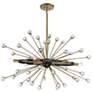 4_Savoy House Ariel 37"W Como Black 6-Light Sputnik Pendant more views