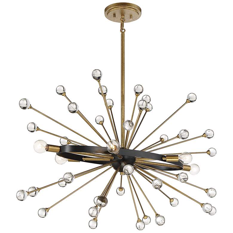Image 5 Savoy House Ariel 37"W Como Black 6-Light Sputnik Pendant more views