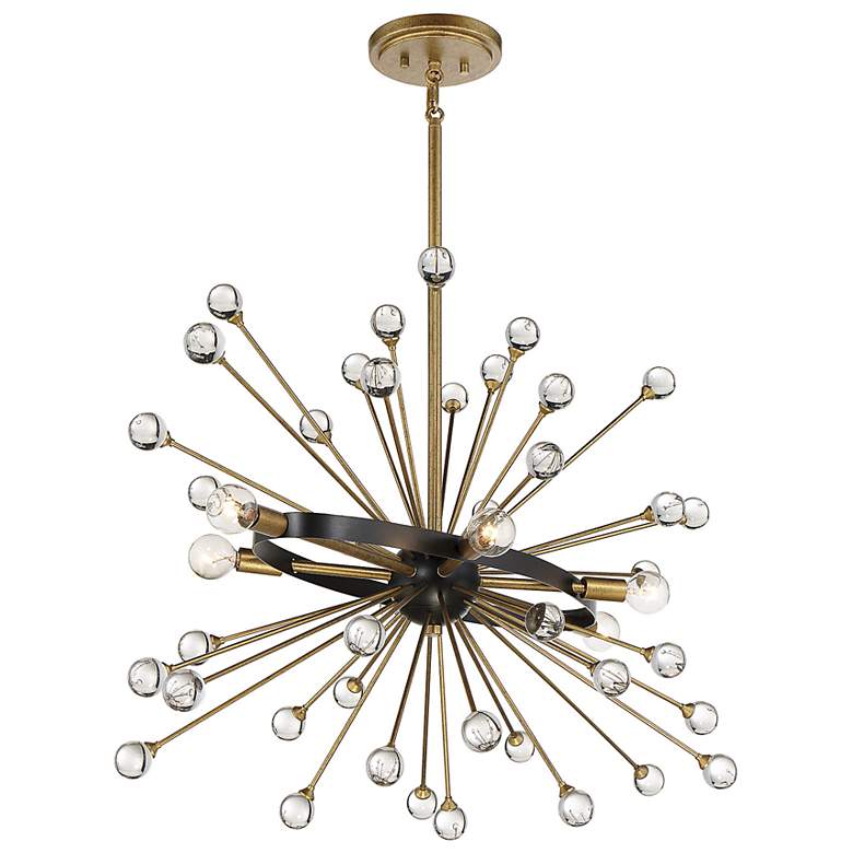 Image 6 Savoy House Ariel 37"W Como Black 6-Light Sputnik Pendant more views