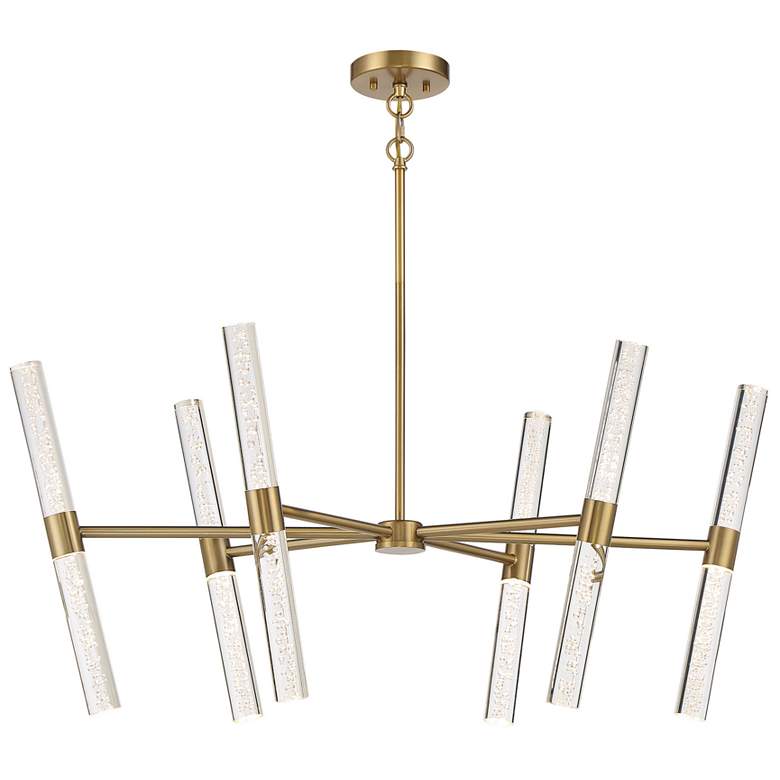 Image 1 Savoy House Arlon 20 inch Wide Warm Brass Integrated LED Chandelier