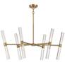 Savoy House Arlon 20" Wide Warm Brass Integrated LED Chandelier