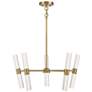 1_Savoy House Arlon 26" Wide Warm Brass Integrated LED Pendant