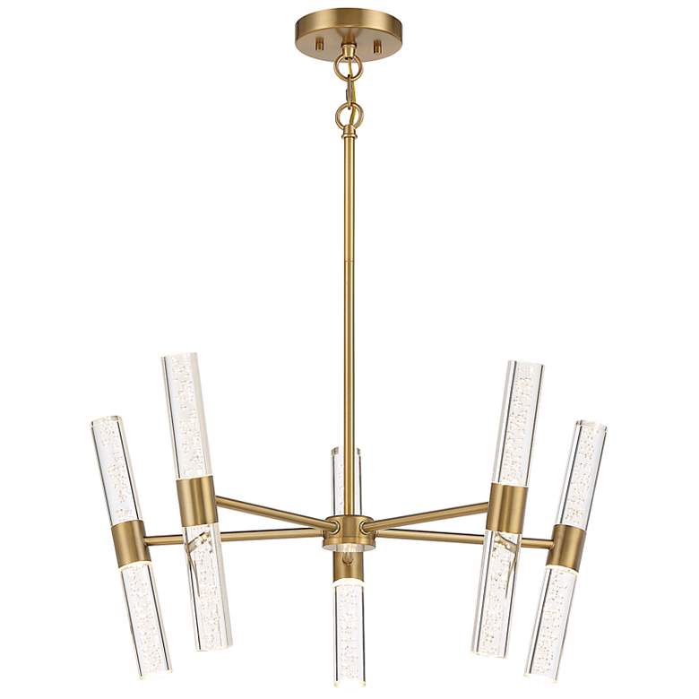 Image 3 Savoy House Arlon 26" Wide Warm Brass Integrated LED Pendant more views