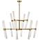 Savoy House Arlon 44" Wide Warm Brass Integrated LED Chandelier