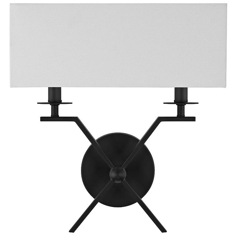 Image 2 Savoy House Arondale 15" High Matte Black Wall Sconce more views