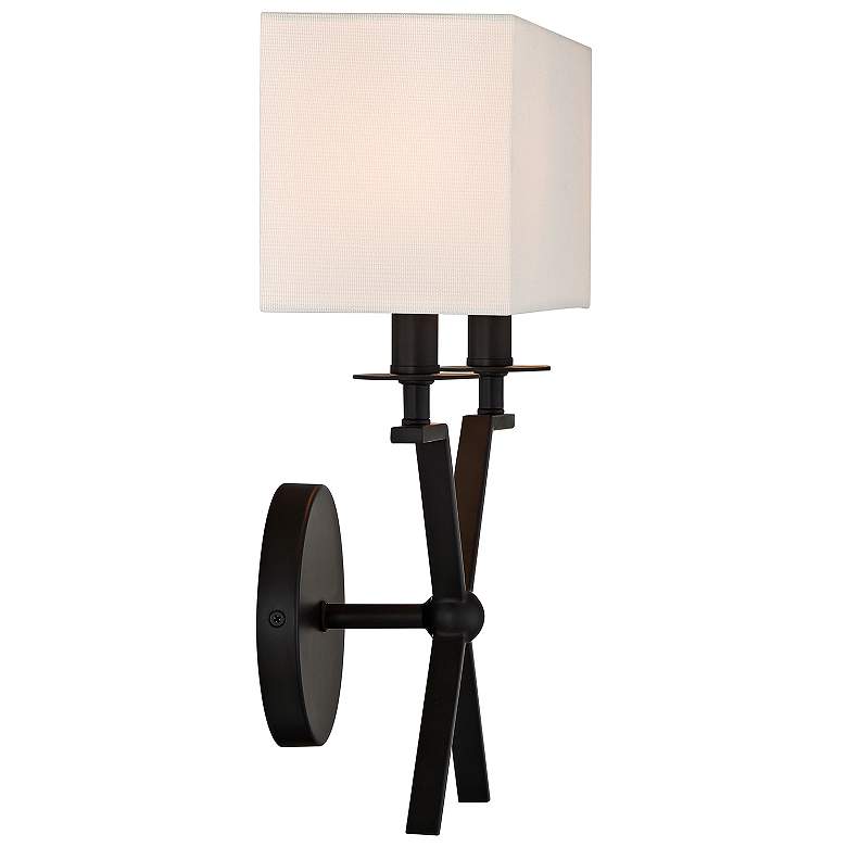 Image 5 Savoy House Arondale 15" High Matte Black Wall Sconce more views