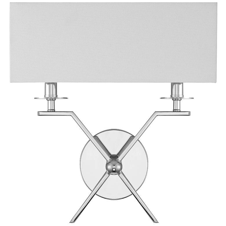 Image 3 Savoy House Arondale 15" High Polished Nickel 2-Light Sconce more views