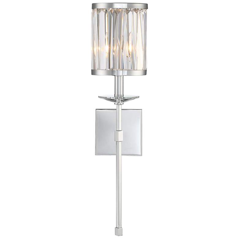 Image 1 Savoy House Ashbourne 26" High Polished Chrome 1-Light Wall Sconce
