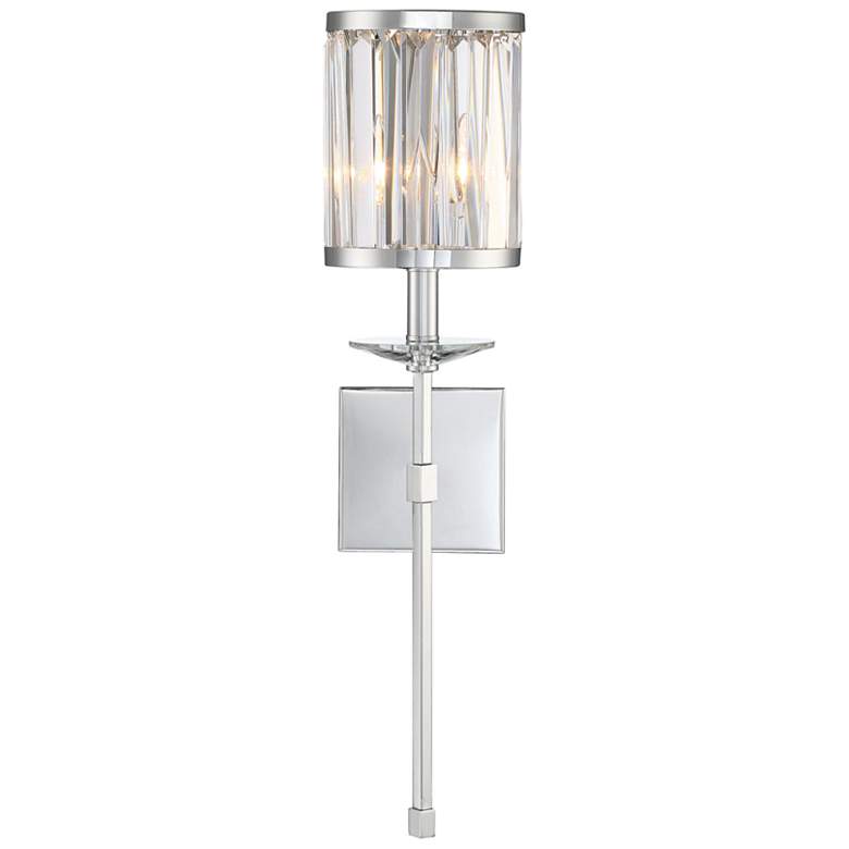 Image 1 Savoy House Ashbourne 26 inch High Polished Chrome 1-Light Wall Sconce